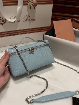 cheap quality Loro Piana L19 Python skin ice blue